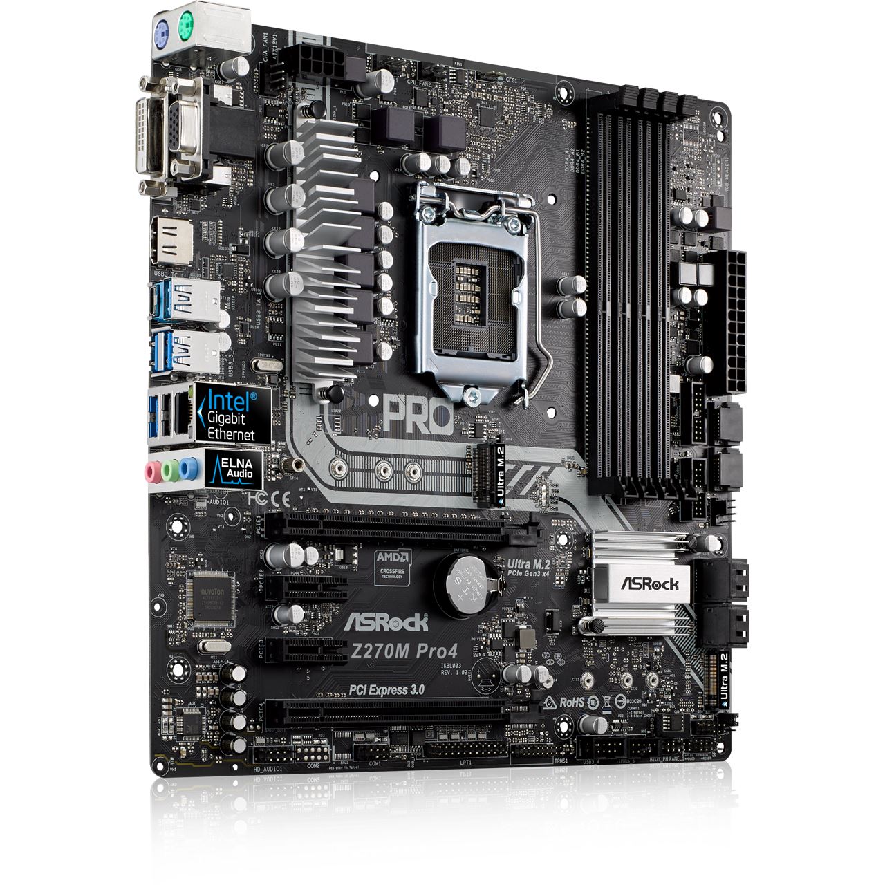 ASRock Z270M Pro4 Intel Z270 So.1151 Dual Channel